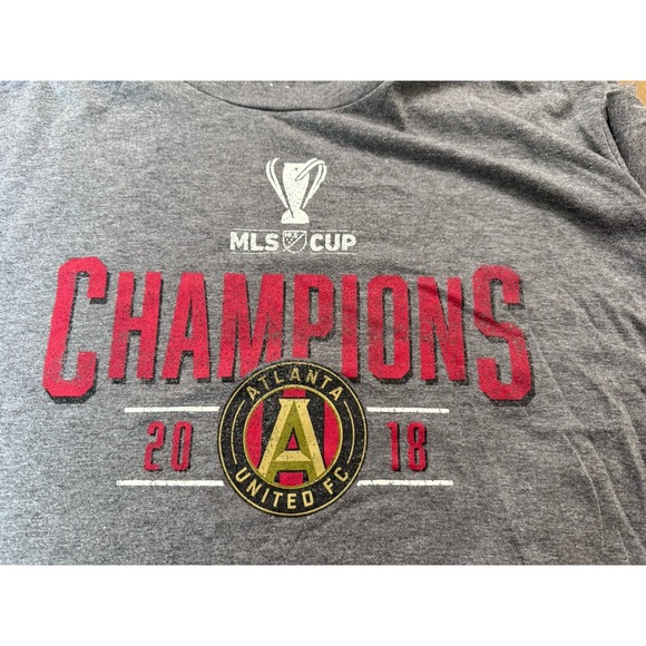 Fanatic's Atlanta United FC Shirt Adult Large Gray 2018‎ MLS Cup Champ Soccer - Picture 2 of 7